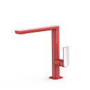 Tres Loft Colors, Einhebel Waschtischmischer, Rot-chrom