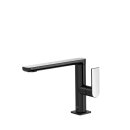 Tres Loft Colors, Einhebel Waschtischmischer, Schwarz-chrom