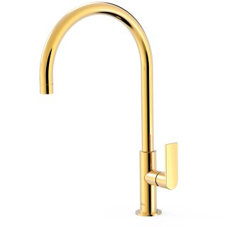 Tres Loft Colors, Einhebel Waschtischmischer, 24k Gold