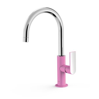 Tres Loft Colors, Einhebel Waschtischmischer, Pink-chrom