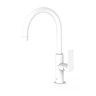 Tres Loft Colors, Einhebel Waschtischmischer, weiss matt