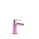 Tres Loft Colors, Einhebel Waschtischmischer, Pink-chrom