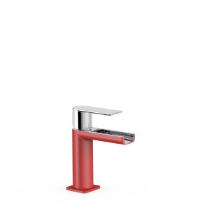 Tres Loft Colors, Einhebel Waschtischmischer, Rot-chrom