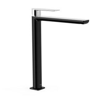 Tres Loft Colors, Einhebel Waschtischmischer, Schwarz-chrom