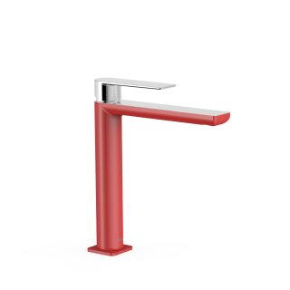 Tres Loft Colors, Einhebel Waschtischmischer, Rot-chrom