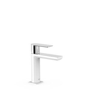 Tres Loft Colors, Einhebel Waschtischmischer, Weiss-chrom