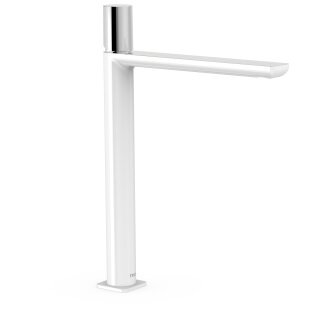 Tres Loft Colors, Einhebel Waschtischmischer, Weiss-chrom