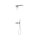 Tres Study Exclusive, Thermostatset Unterputz Brausebatterie Block System, Edelstahloptik