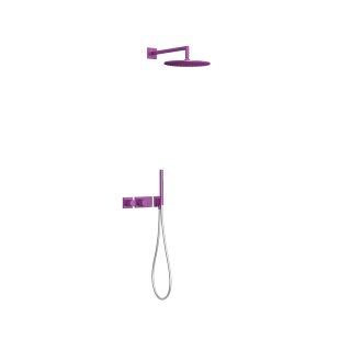 Tres Study Exclusive, Thermostatset Unterputz Brausebatterie Block System, violett