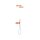 Tres Study Exclusive, Thermostatset Unterputz Brausebatterie Block System, orange