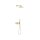 Tres Study Exclusive, Thermostatset Unterputz Brausebatterie Block System, 24k Gold