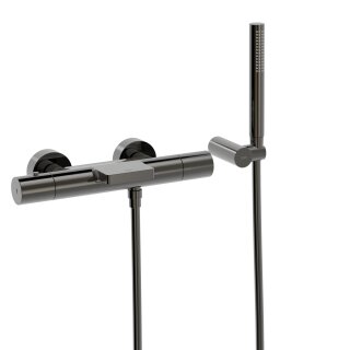 Tres Study Exclusive, Thermostat Wannenbatterie, Metallic-schwarz
