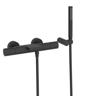 Tres Study Exclusive, Thermostat Wannenbatterie, schwarz matt