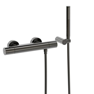 Tres Study Exclusive, Thermostat Brausebatterie, Metallic-schwarz