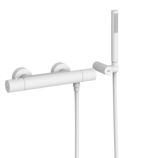 Tres Study Exclusive, Thermostat Brausebatterie, weiss matt