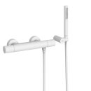 Tres Study Exclusive, Thermostat Brausebatterie, weiss matt