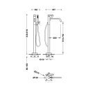 Tres Study Exclusive, Standarmatur für Badewanne,...