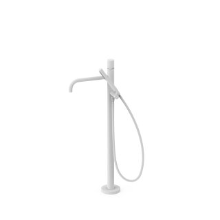Tres Study Exclusive, Standarmatur für Badewanne, weiss matt