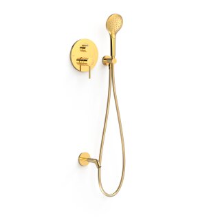 Tres Study Exclusive, Unterputz Brauseset Rapid-Box, 24k Gold