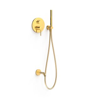 Tres Study Exclusive, Unterputz Brauseset Rapid-Box, 24k Gold