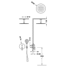 Tres Study Exclusive, Unterputz Brauseset Rapid-Box, Edelstahloptik