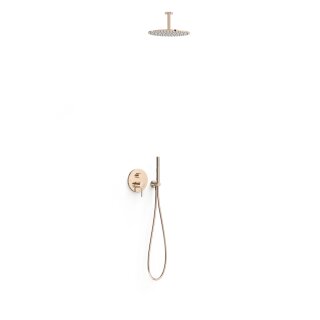 Tres Study Exclusive, Unterputz Brauseset Rapid-Box, 24k Rotgold