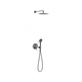 Tres Study Exclusive, Unterputz Brauseset Rapid-Box, Metallic-schwarz