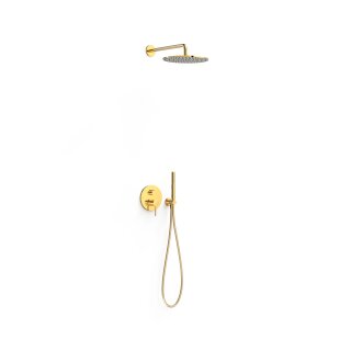Tres Study Exclusive, Unterputz Brauseset Rapid-Box, 24k Gold