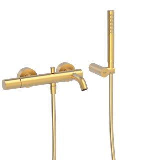 Tres Study Exclusive, Einhebel Wannenmischer, 24k Gold matt