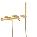 Tres Study Exclusive, Einhebel Wannenmischer, 24k Gold matt