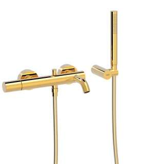 Tres Study Exclusive, Einhebel Wannenmischer, 24k Gold