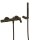 Tres Study Exclusive, Einhebel Wannenmischer, schwarz bronze
