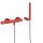 Tres Study Exclusive, Einhebel Brausemischer, rot