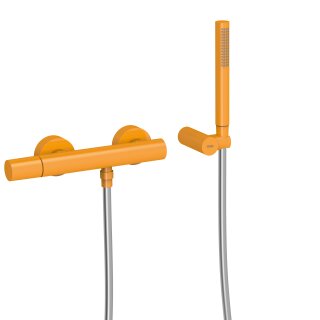 Tres Study Exclusive, Einhebel Brausemischer, gelb