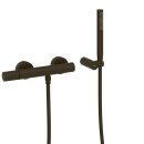 Tres Study Exclusive, Einhebel Brausemischer, schwarz bronze