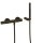 Tres Study Exclusive, Einhebel Brausemischer, schwarz bronze