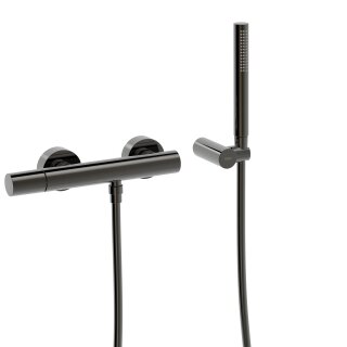 Tres Study Exclusive, Einhebel Brausemischer, Metallic-schwarz