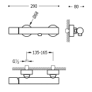 Tres Study Exclusive, Einhebel Brausemischer,...