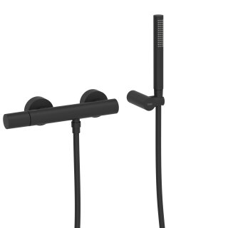 Tres Study Exclusive, Einhebel Brausemischer, schwarz matt