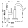 Tres Study Exclusive, Einhebel Bidetmischer, 24k Rotgold