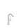 Tres Study Exclusive, Einhebel Bidetmischer, weiss matt