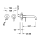 Tres Study Exclusive, Einhebel Waschtischmischer UP, 24k Rotgold