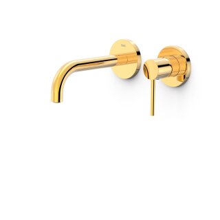 Tres Study Exclusive, Einhebel Waschtischmischer UP, 24k Gold