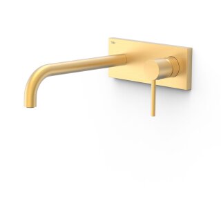 Tres Study Exclusive, Einhebel Waschtischmischer UP, 24k Gold matt