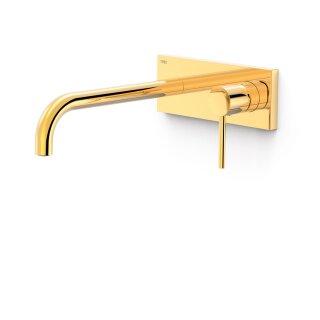 Tres Study Exclusive, Einhebel Waschtischmischer UP, 24k Gold