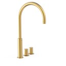 Tres Project-Tres, Zweigriff-Standarmatur, 24k Gold matt