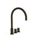 Tres Project-Tres, Zweigriff-Standarmatur, schwarz bronze