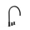 Tres Project-Tres, Zweigriff-Standarmatur, Metallic-schwarz