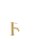 Tres Study Exclusive, Einhebel Waschtischmischer, 24k Gold matt