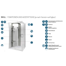 Novellini Skill 2P Komplettdusche 140x80cm